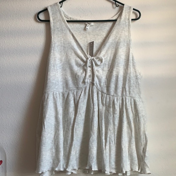 NEW Maurices Ribbed Drawstring Tank Top - Picture 2 of 4